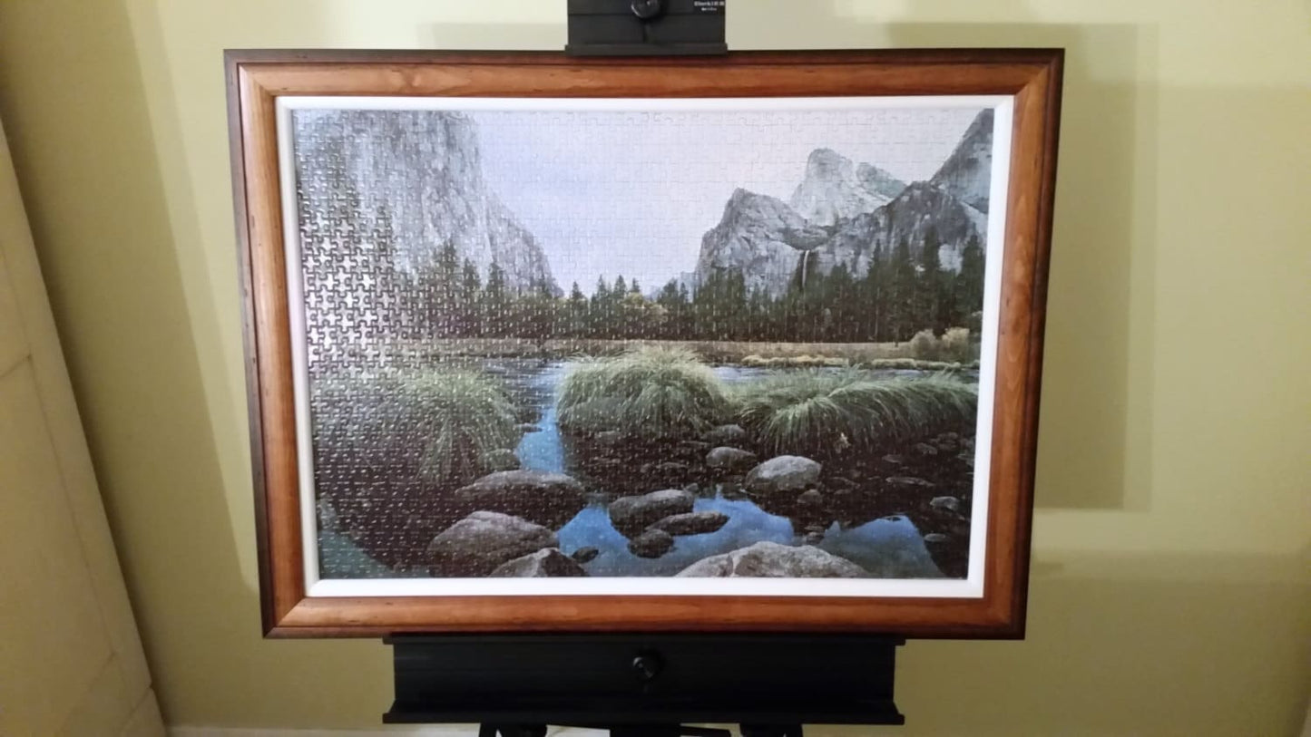 Professionally Framed Puzzle Home Decor, Wall Art, and Office Decor. 1000pc completed puzzle wall art.