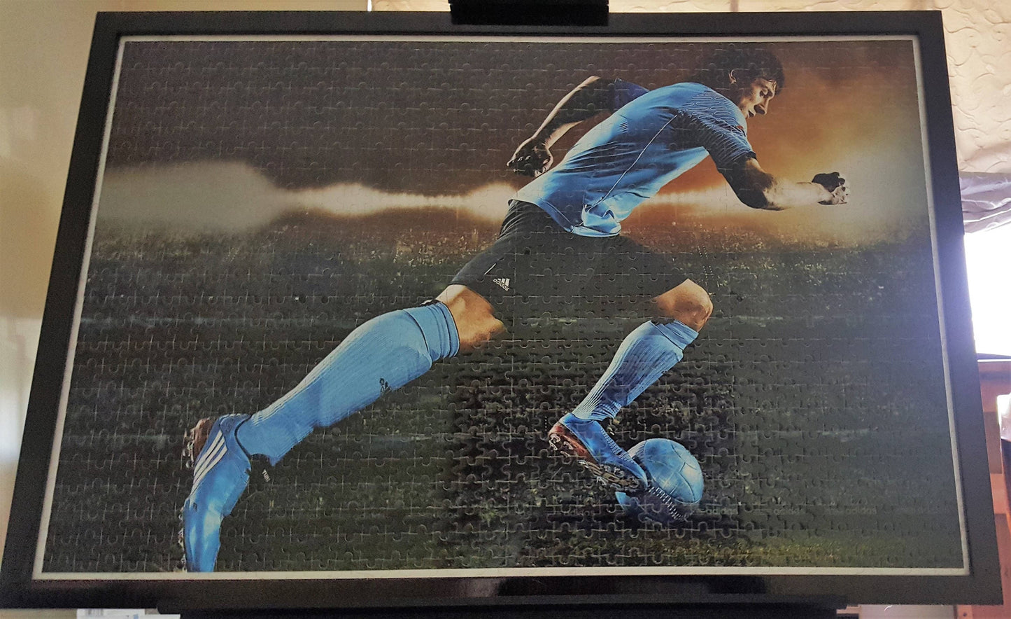 Lionel Messi in Action 1000pc Puzzle Wall Art, Professionally Custom Framed