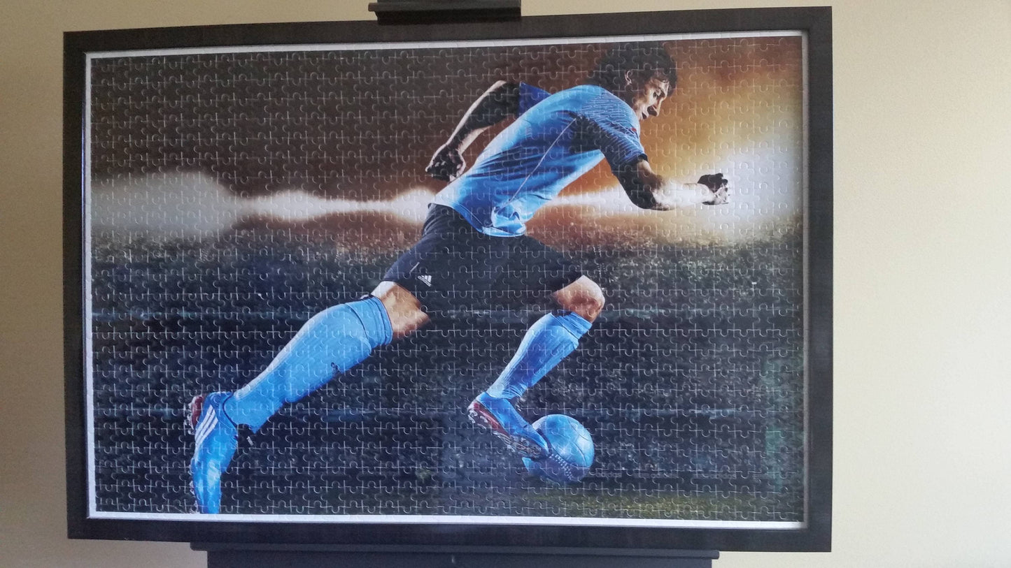 Lionel Messi in Action 1000pc Puzzle Wall Art, Professionally Custom Framed