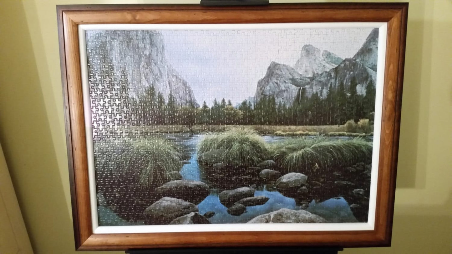 Professionally Framed Puzzle Home Decor, Wall Art, and Office Decor. 1000pc completed puzzle wall art.