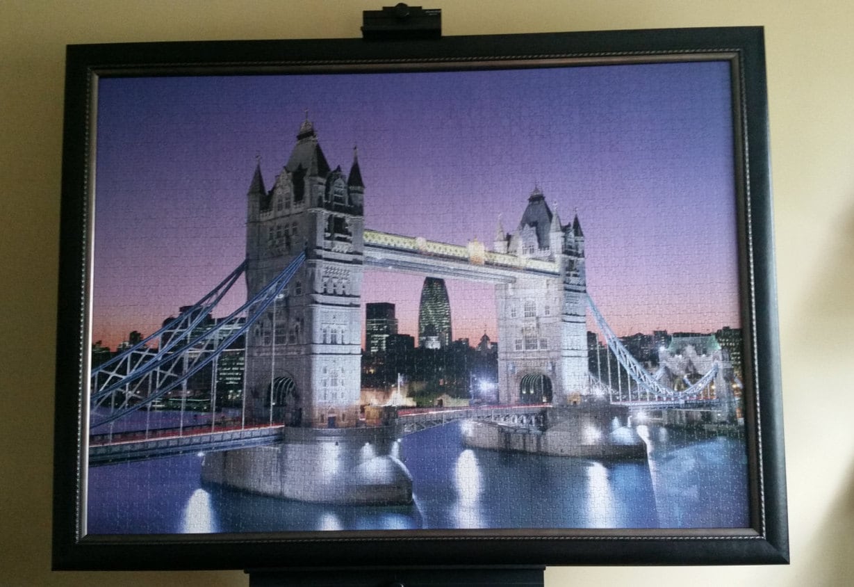 Professionally Framed 3000pc Clementoni's Tower of London Bridge Puzzle Wall Art. High Quality Collection.