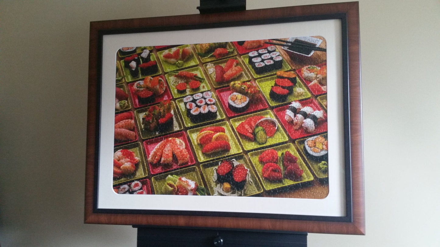 Sushi Wall Art & Decor. Professionally Custom Framed 1000pc Sushi Sushi Sushi Puzzle Wall Art
