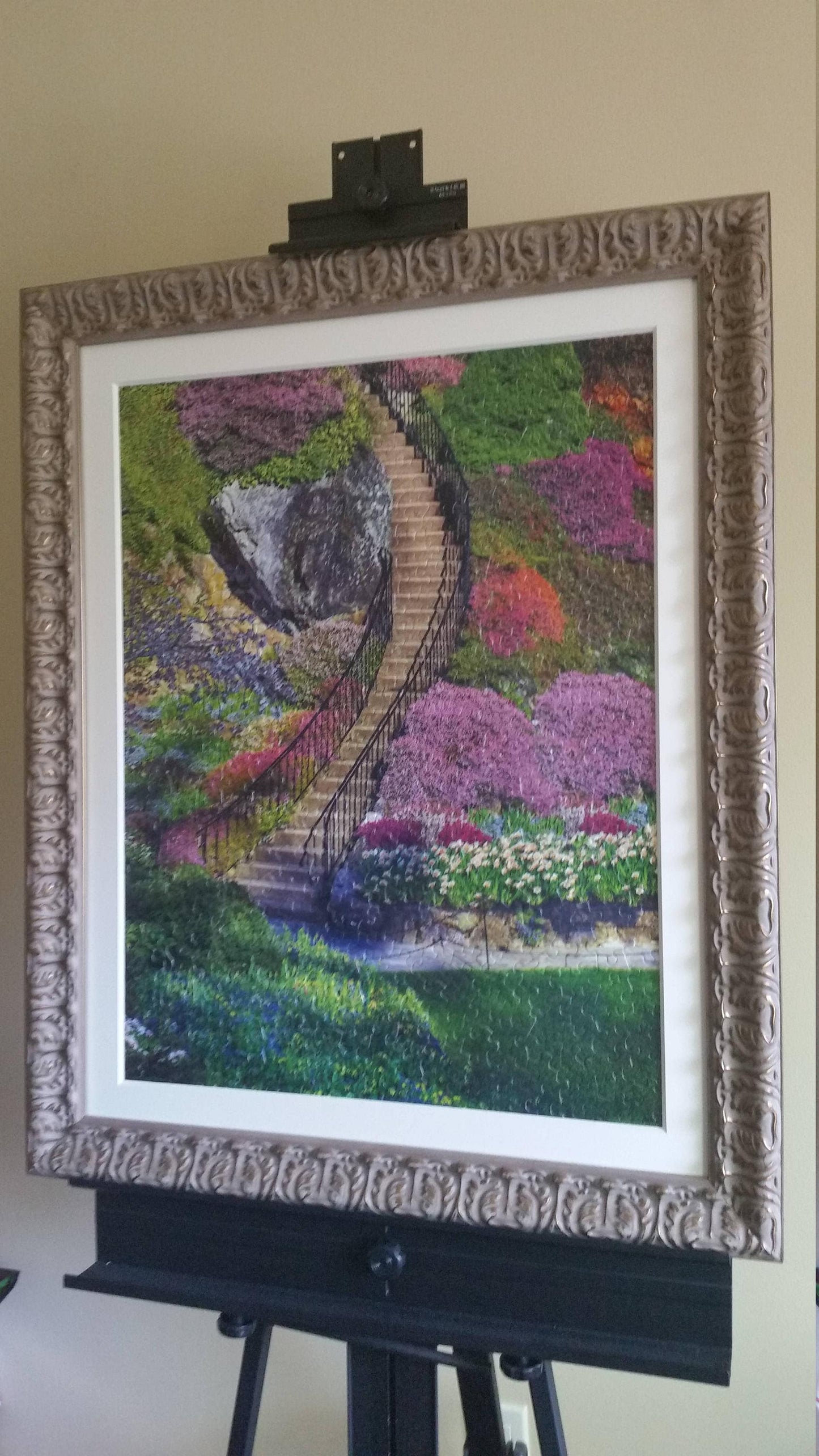 Garden Stairway Wall Art - Professionally Custom Framed Puzzle
