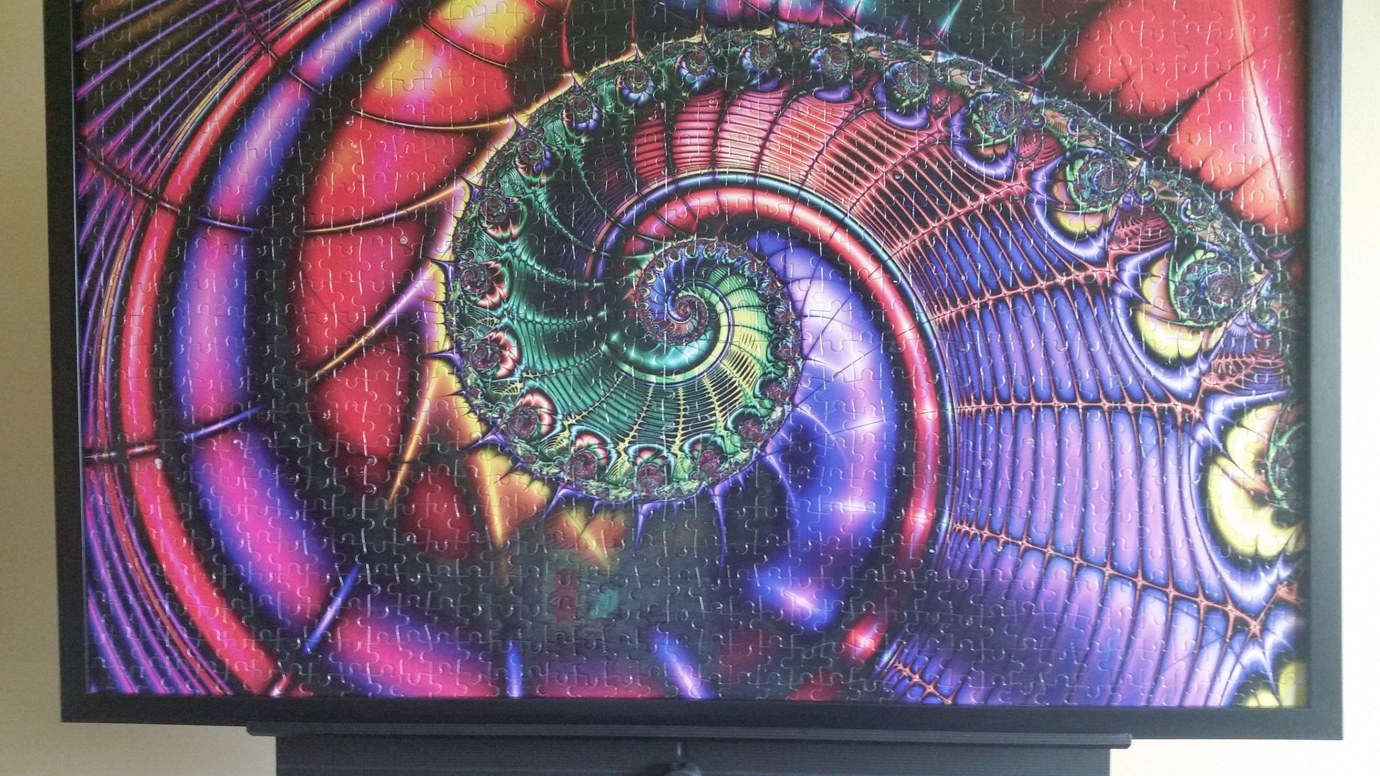 Colorful Abstract Spiral Patterned Wall Art - Professionally Custom Framed