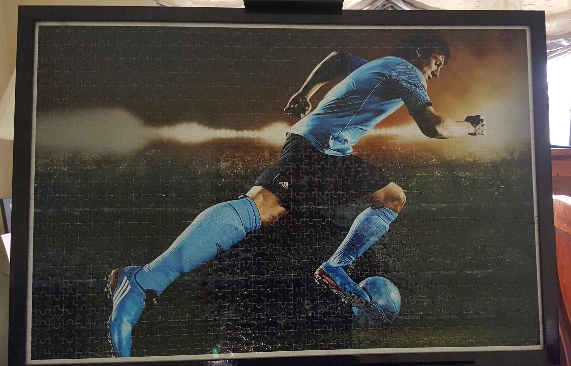 Lionel Messi in Action 1000pc Puzzle Wall Art, Professionally Custom Framed