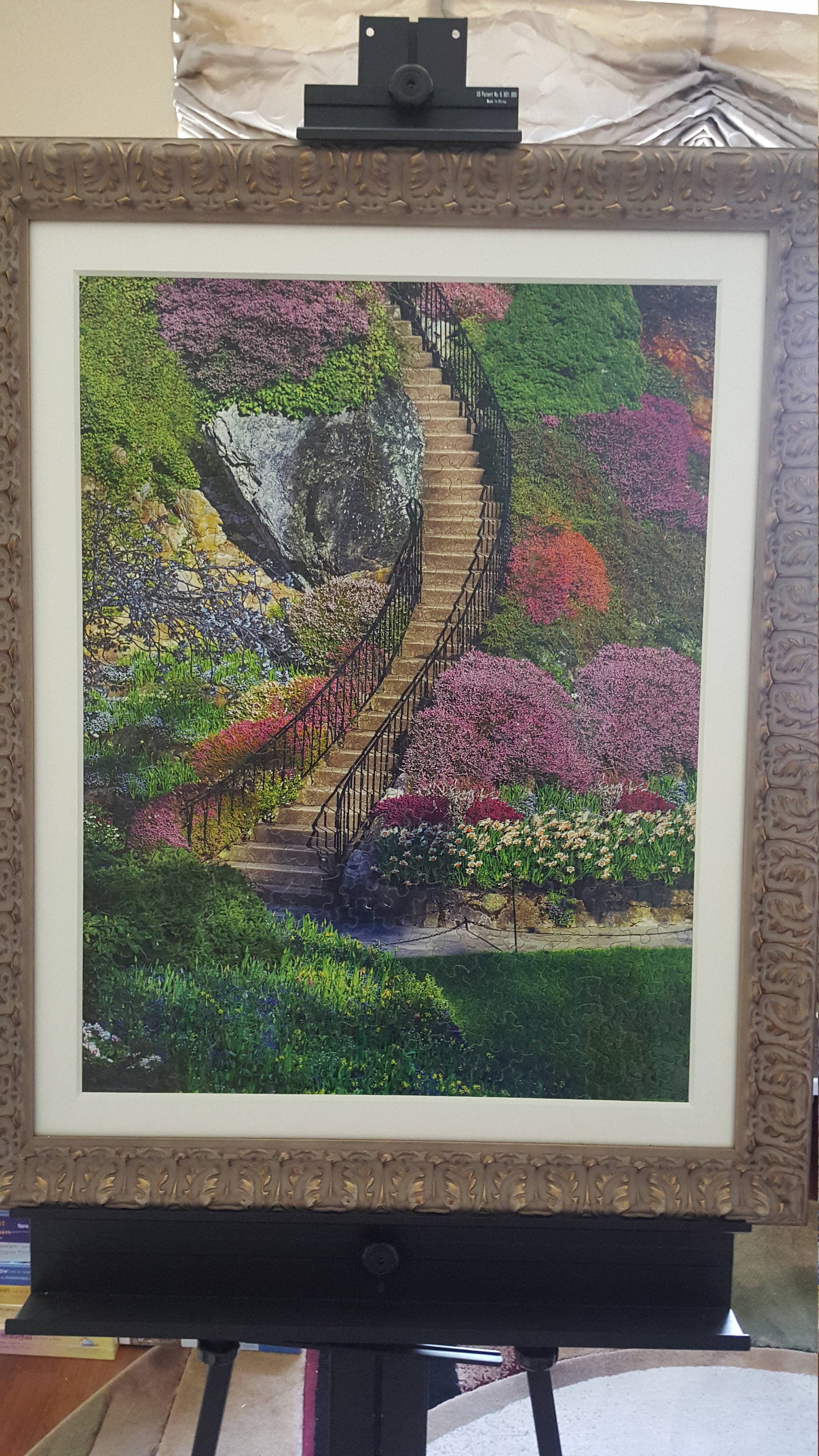 Garden Stairway Wall Art - Professionally Custom Framed Puzzle