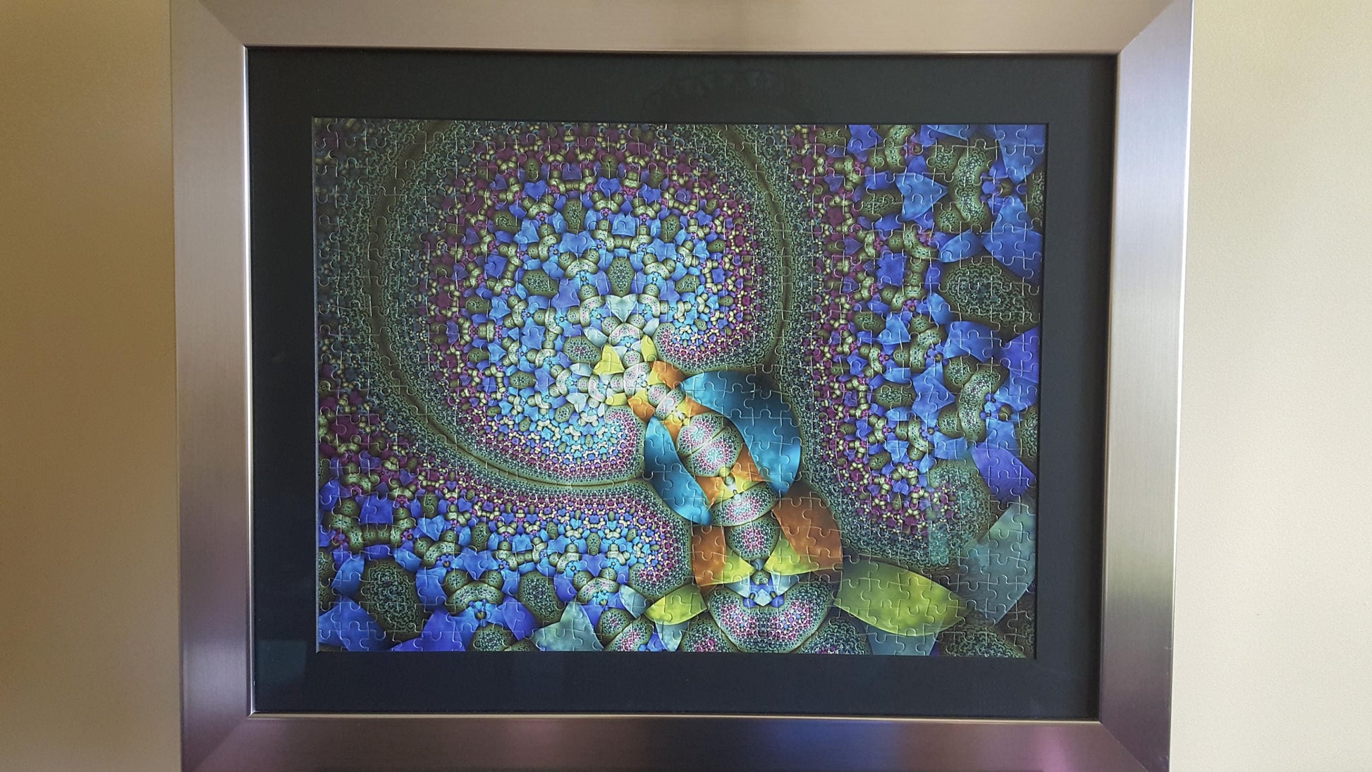 Beautiful Colored Abstract Design Professionally Custom Framed Wall Art